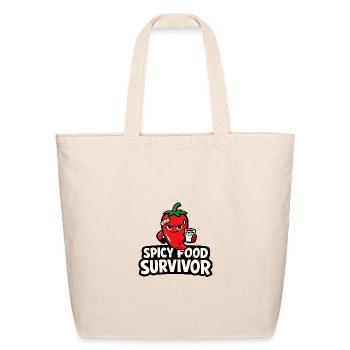 Spicy Food Survivor - Eco-Friendly Cotton Tote - natural - Front