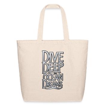 Plumb Depths for Ocean Dreams - Eco-Friendly Cotton Tote - natural - Front