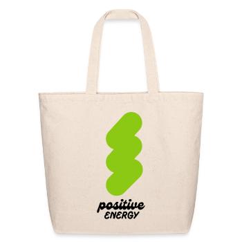 Positive Energy Neon Splash - Eco-Friendly Cotton Tote - natural - Front