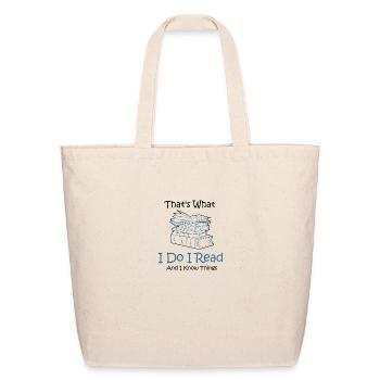 Reading - Eco-Friendly Cotton Tote - natural - Front