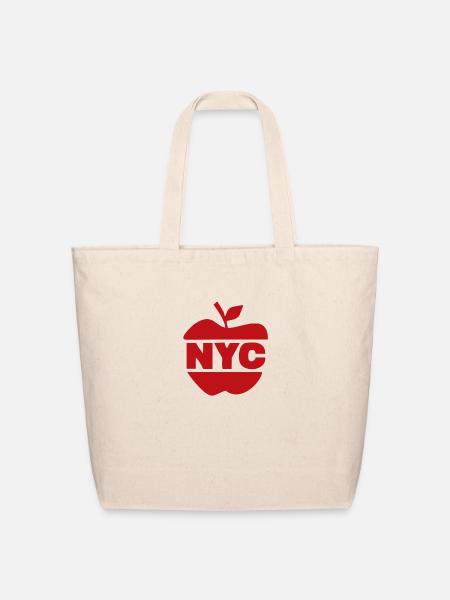 NYC Big Apple - Eco-Friendly Cotton Tote - natural