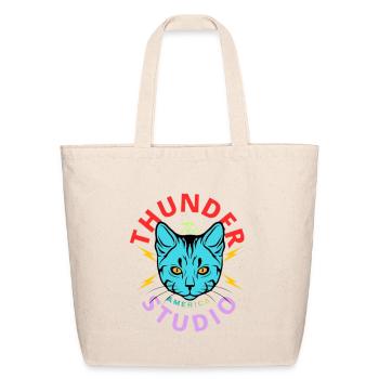 Thunder Cat Studio - Eco-Friendly Cotton Tote - natural - Front