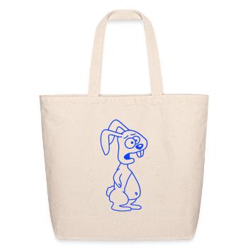 Rabbit Terrified Anxious Desperate Confused Cool - Eco-Friendly Cotton Tote - natural - Front