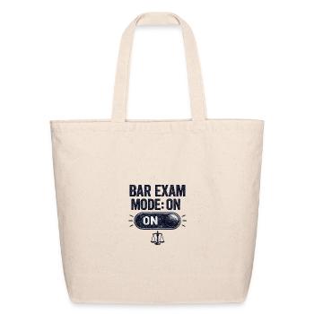 Bar Exam Mode On - Eco-Friendly Cotton Tote - natural - Front