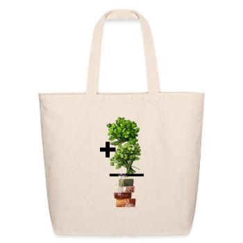 Cilantro Math- 2 Equals 4 - Eco-Friendly Cotton Tote - natural - Front