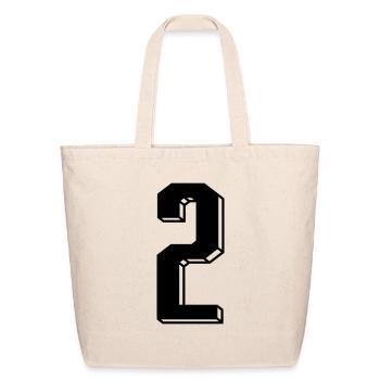 jersey number 2 - Eco-Friendly Cotton Tote - natural - Front