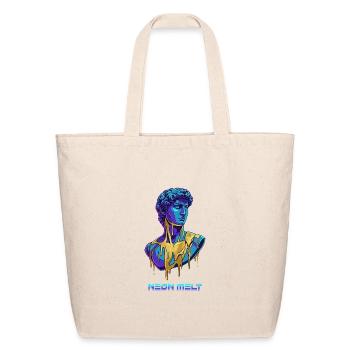 Y2K Cyber Greek Statue Streetwear Graphic - Eco-Friendly Cotton Tote - natural - Front