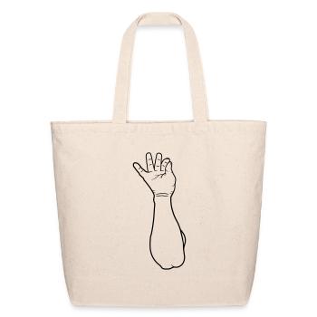 Hand sign tasty - Eco-Friendly Cotton Tote - natural - Front