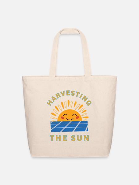 Harvesting_the_sun_-_height - Eco-Friendly Cotton Tote - natural