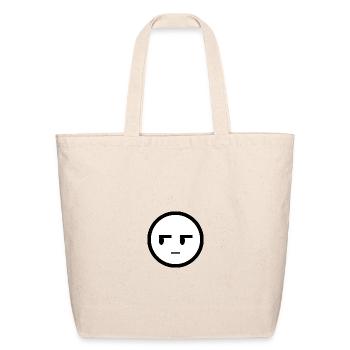 Neutral Emoj Sigh - Eco-Friendly Cotton Tote - natural - Front