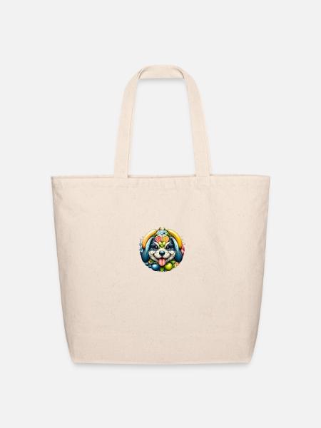 Dog ij message - Eco-Friendly Cotton Tote - natural