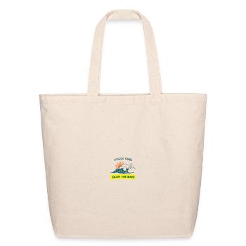 Sunset Wave Summer Vibes - Eco-Friendly Cotton Tote - natural - Front