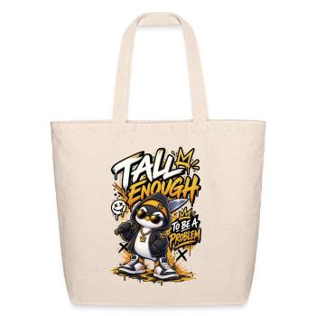Graffiti Panda Streetwear Crown - Eco-Friendly Cotton Tote - natural - Front