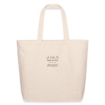 A Good Day - Eco-Friendly Cotton Tote - natural - Front