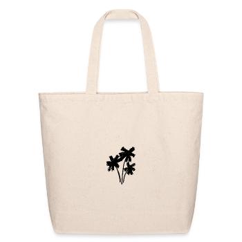 Tropical Palm Silhouette - Eco-Friendly Cotton Tote - natural - Front