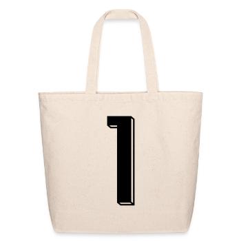 jersey number 1 - Eco-Friendly Cotton Tote - natural - Front