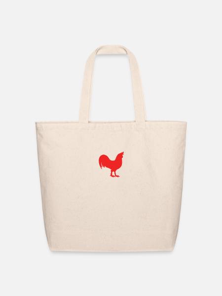 Rooster - Eco-Friendly Cotton Tote - natural