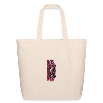 Crimson Skull Sword Inferno - Eco-Friendly Cotton Tote - natural - Front