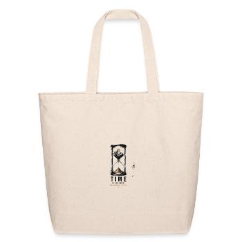 Valuable Time Mountain Hourglass - Eco-Friendly Cotton Tote - natural - Front