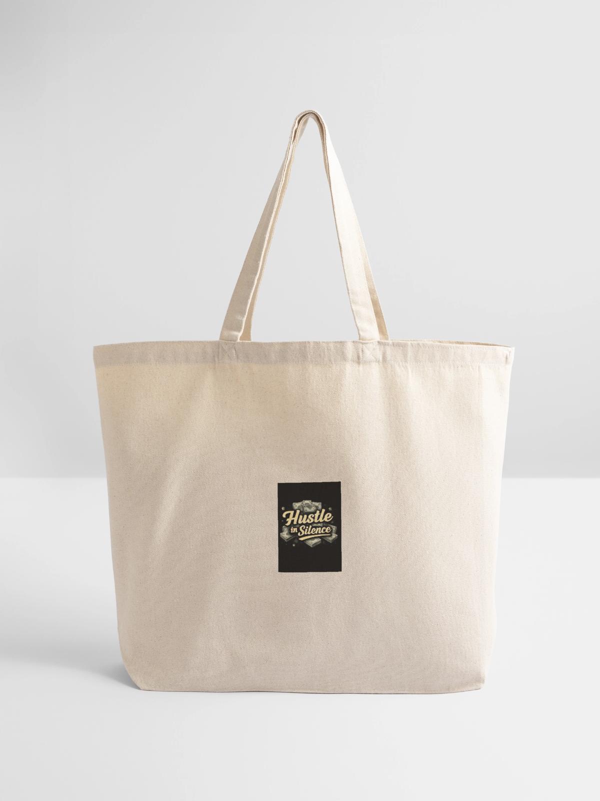 Motivational & Comfy Tee - Eco-Friendly Cotton Tote - natural - Front