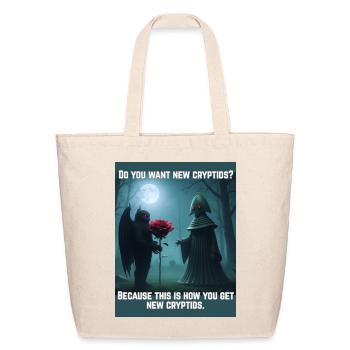 Mothman Romance - Eco-Friendly Cotton Tote - natural - Front