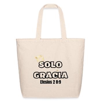 solo Gracia el regalo de Dios - Eco-Friendly Cotton Tote - natural - Front