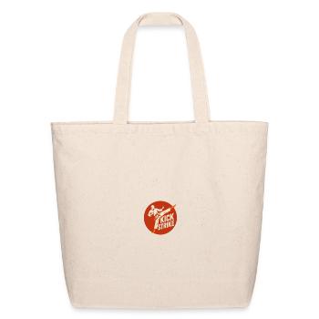 Karate Kick strike - Eco-Friendly Cotton Tote - natural - Front