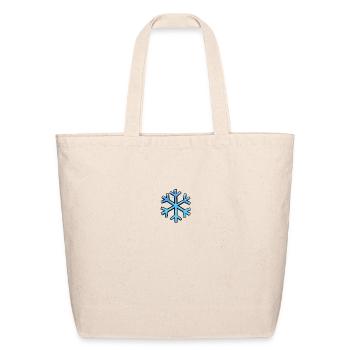 Frosted Snowflake - Eco-Friendly Cotton Tote - natural - Front