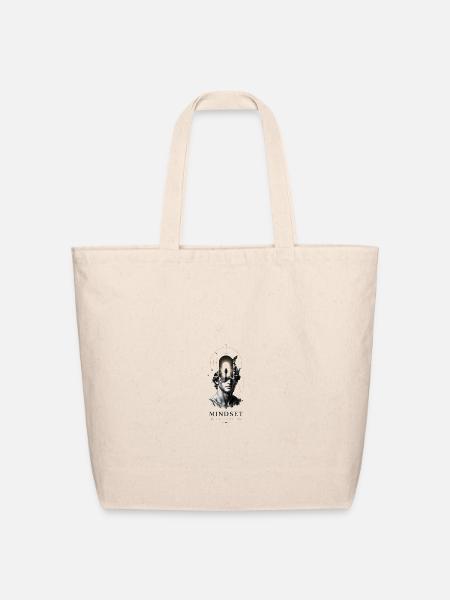 Mindset Is Everything Surreal Stairway - Eco-Friendly Cotton Tote - natural