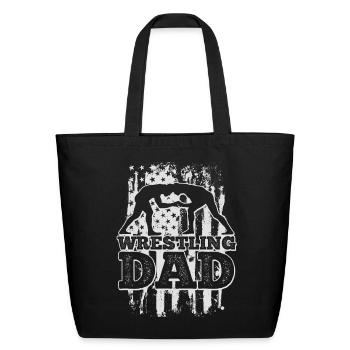 Wrestling - Eco-Friendly Cotton Tote - black - Front