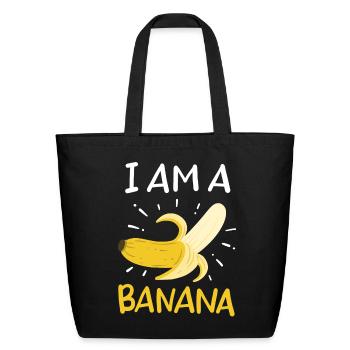 Banana Fruit Banana Costume - Eco-Friendly Cotton Tote - black - Front