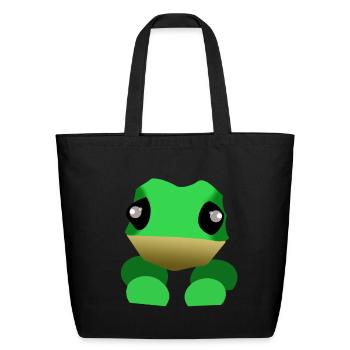Frog - Eco-Friendly Cotton Tote - black - Front