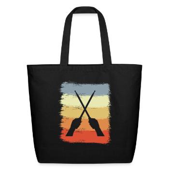 Vintage Drum Sticks - Eco-Friendly Cotton Tote - black - Front