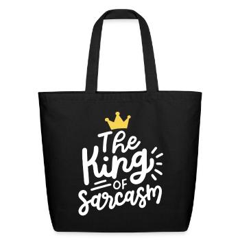 Sarcasm Sarcastic - Eco-Friendly Cotton Tote - black - Front