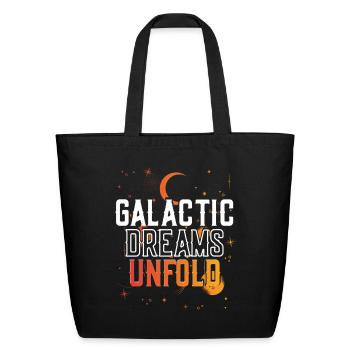 Stargazing - Eco-Friendly Cotton Tote - black - Front