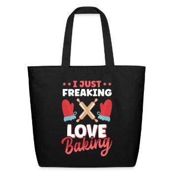 Bake Bakers Love Baking - Eco-Friendly Cotton Tote - black - Front