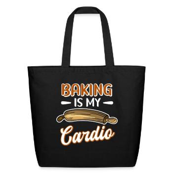 Baking Is My Bake Bakers - Eco-Friendly Cotton Tote - black - Front
