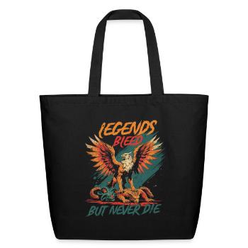Griffin Creature Mythological Creatures - Eco-Friendly Cotton Tote - black - Front
