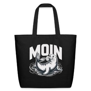 Seal Baltic Sea North Sea Moin - Eco-Friendly Cotton Tote - black - Front