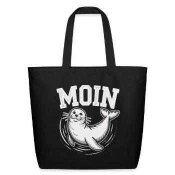 Seal Baltic Sea North Sea Moin - Eco-Friendly Cotton Tote - black - Front