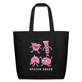 Speech Language Pathologist - Eco-Friendly Cotton Tote - black - Front