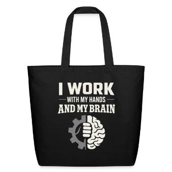 Blue Collar Welder Skilled Trades Pride Working - Eco-Friendly Cotton Tote - black - Front