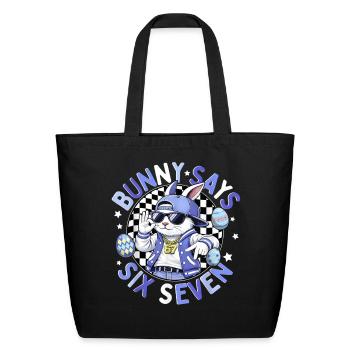 Bunny67 Easter Streetwear - Eco-Friendly Cotton Tote - black - Front