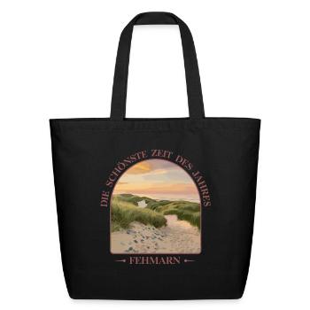  Die Schönste Zeit Des Jahres Fehmarn Baltic Sea - Eco-Friendly Cotton Tote - black - Front