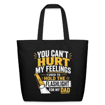 Funny sarcastic Mechanic Dad Garage Humor Quote - Eco-Friendly Cotton Tote - black - Front