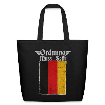 Ordnung Muss Sein - Eco-Friendly Cotton Tote - black - Front
