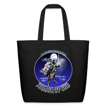 Armor of God Knight - Eco-Friendly Cotton Tote - black - Front
