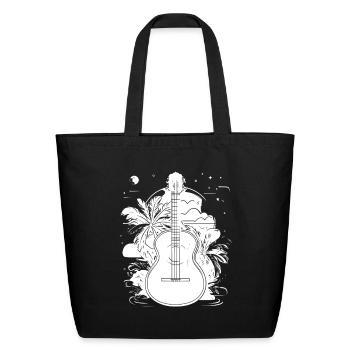 Hawaii Music - Eco-Friendly Cotton Tote - black - Front