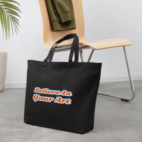 Believe in Your Art — Creative Glow Script - Eco-Friendly Cotton Tote