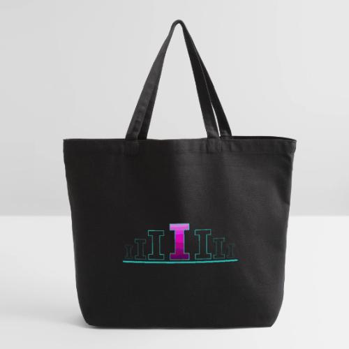 Letter I – Capital Varsity Alphabet Monogram - Eco-Friendly Cotton Tote